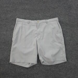 Peter Millar Shorts Mens 40 Grey Salem Performance Golf Golfing‎ Prep Logo